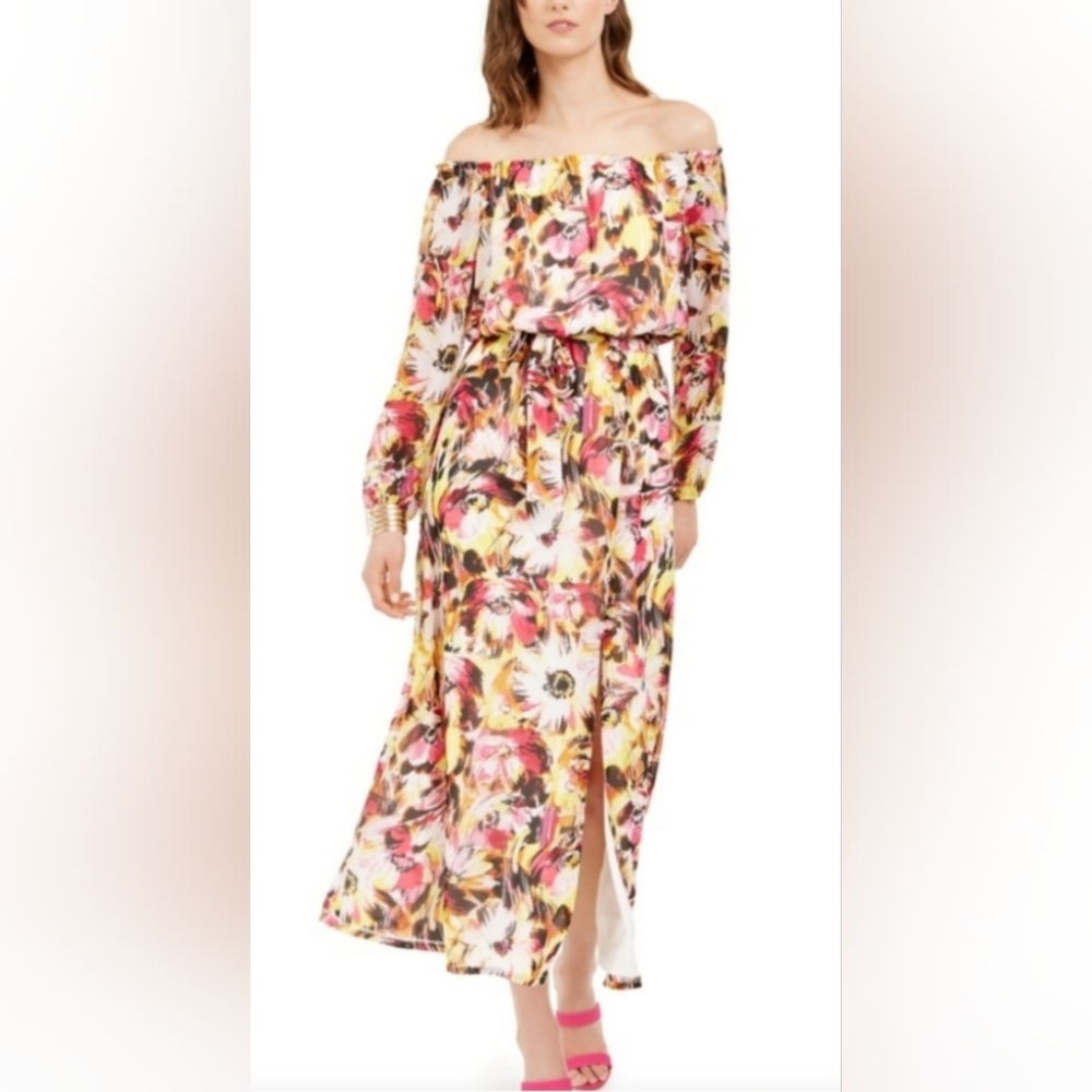 INC- NWOT International Concepts Floral Long Sleeve Maxi Dress.